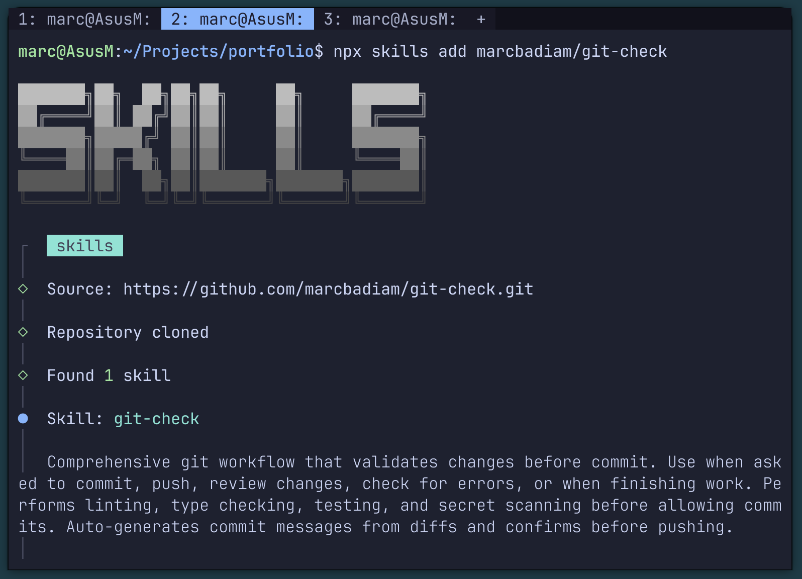 Pre-commit validation