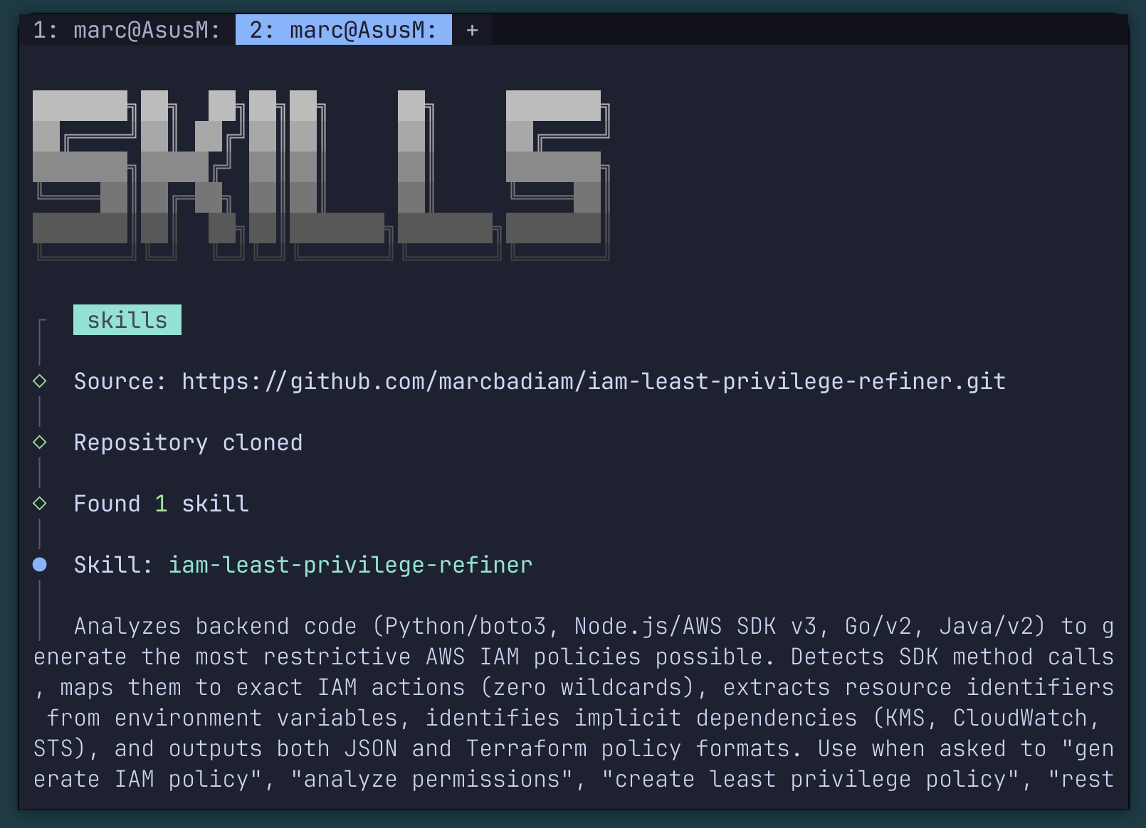 Code analysis interface