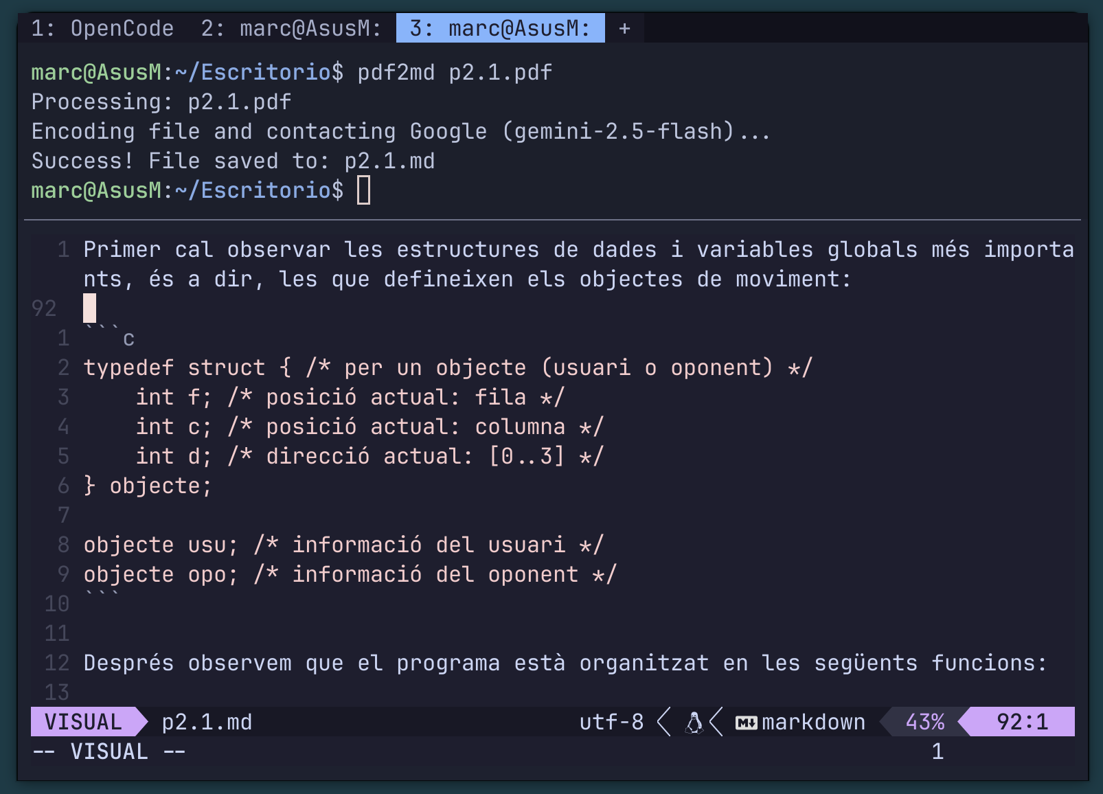 pdf2md CLI interface